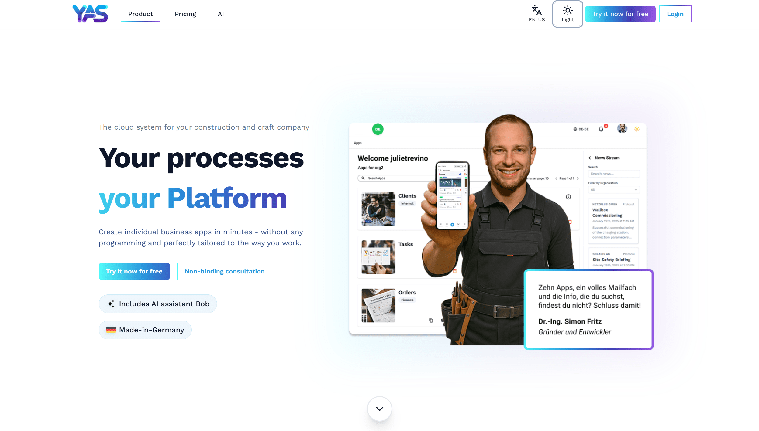 YAS Platform (YourApps Studio)